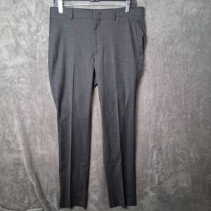 APT 9 Premier Flex Slim Fit Dress Pants Mens 32x32 Charcoal Gray Suit Pants